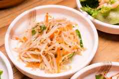 朝鲜文泡菜腌萝卜蔬菜调味料碗