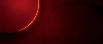 摘要奢侈品闪亮的红色的弯曲的形状光元素风格红色的背景渲染