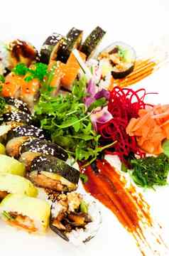 日本寿司餐厅午餐时间亚洲厨房