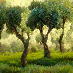 橄榄种植园橄榄树意大利