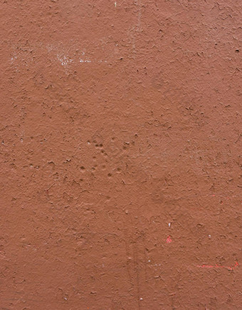 墙表面损坏的棕色（的）石膏