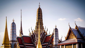 金<strong>佛塔寺庙</strong>翡翠佛什么phra拉达纳萨萨达拉姆什么phra凯具有里程碑意义的曼谷泰国