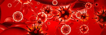 微观视图电晕病毒细胞插图