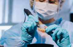 牙科技术员保护服装工作假体牙实验室