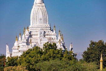 白色莱米耶纳寺庙联合国教科文组织世界遗产网站蒲甘缅甸缅甸