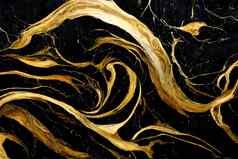 black-golden大理石奢侈品纹理背景神经网络生成的艺术