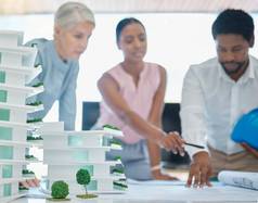 架构师工程师团队规划设计建筑会议办公室董事会城市发展规划师体系结构集团模型工作策略