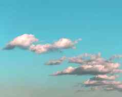 天空Azure绿松石颜色云蓝色的天空