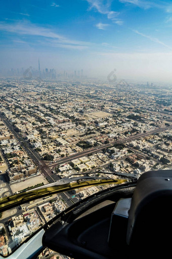 城市景观迪拜直升机
