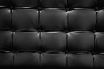 黑色的皮革沙发纹理皇家风格优雅的压花黑色的皮革模式古董风格几何模式