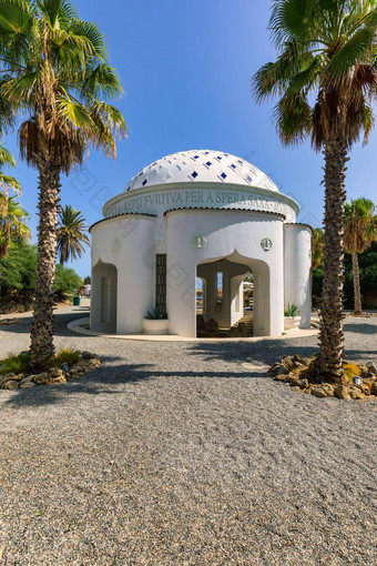 美丽的建筑卡利西娅弹簧构造罗兹岛希腊欧洲卡利地亚小卡卡利地亚弹簧位于湾卡利地亚罗兹岛希腊