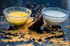 凝乳酸奶燕麦脸面具2015表面玻璃碗生燕麦黑色的彩色的粘土碗传播表面片状剥落皮肤