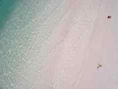 金沙蓝色的水域热带容易海滩
