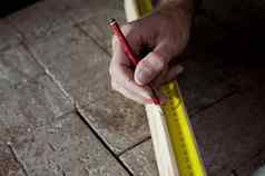 测量长度板材木