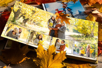 家庭照片书秋天拍摄