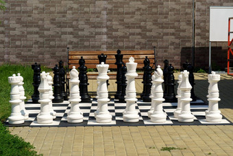 户外国际象棋董事会大塑料块户外巨大的国际象棋休闲活动