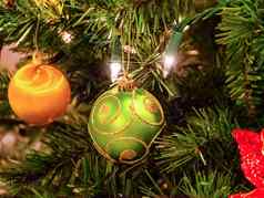 圣诞节树装饰灯装饰物