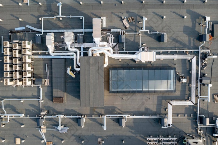 空气通风流系统屋顶建筑等管风扇暖通空调图片-包图网企业站