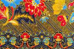 蜡染纱笼模式背景泰国传统的蜡染纱笼亚洲
