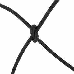 网黑色的编织绳子孤立的白色背景