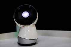 机器人设备黑暗背景机器人机器人现代技术