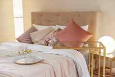 卧室室内光颜色木家具枕头灯国