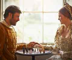 投降夫人贵族夫妇玩国际象棋