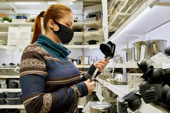 女人保护面具选择厨房配件<strong>超市生活</strong>保护感染现实