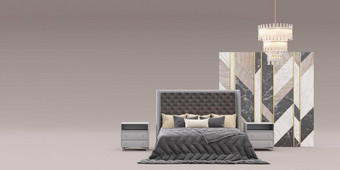 横幅卧室家具复制空间广告文本标志家具商店室内细节家具出售室内项目概念模板免费的空间渲染