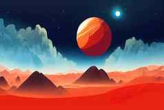重奏》表面外星人地球景观空间游戏背景橙色地面