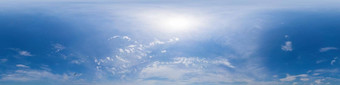 蓝色的夏天天空全景光卷云云Hdr无缝的球形equirectangular全景天空圆顶天顶可视化天空更换空中无人机全景照片