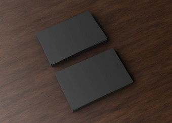空白黑色的业务卡片黑暗木表格模型品牌身份栈显示国卡模板图形设计师免费的空间复制空间呈现