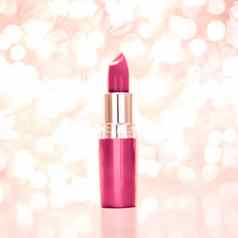 粉红色的口红玫瑰黄金圣诞节年情人节一天假期闪闪发光的背景化妆化妆品产品奢侈品美品牌