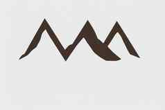 山标志冒险标志山标志设计模板画