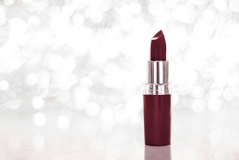 巧克力口红银圣诞节年情人节一天假期闪闪发光的背景化妆化妆品产品奢侈品美品牌