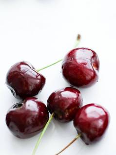 新鲜的甜蜜的樱桃多汁的樱桃浆果水果甜点健康的饮食背景