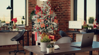 业务办公室装饰圣诞节树灯
