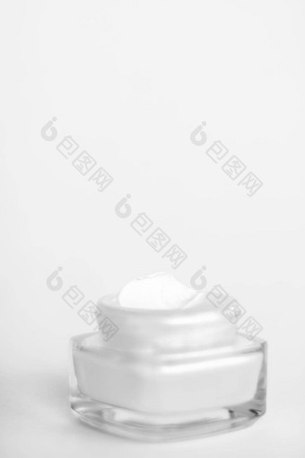 脸奶油保湿霜Jar白色背景保湿皮肤护理乳液提升乳状液抗衰老化妆品奢侈品美护肤品品牌