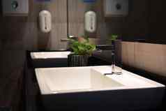 现代浴室室内水槽植物肥皂自动售货机