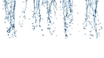 水飞溅下降蓝色的液体泡沫新鲜的纯度清洁背景卫生医疗保健美清洁产品治疗清洁清洗