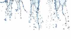 水飞溅下降蓝色的液体泡沫新鲜的纯度清洁背景卫生医疗保健美清洁产品治疗清洁清洗