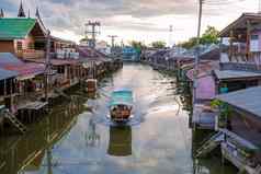 安帕瓦浮动市场泰国文化旅游目的地安帕瓦泰国