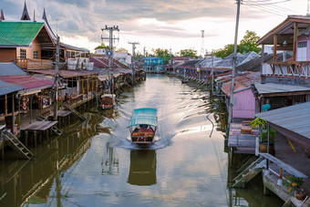 安帕瓦浮动市场泰国文化旅游目的地安帕瓦泰国