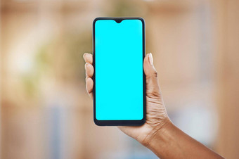 智能手机技术女人手绿色屏幕设计市场营销细胞应用程序人现代手机小工具在线沟通模型广告
