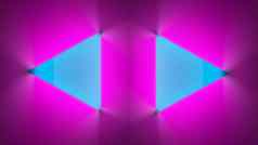 霓虹灯三角形紫色的背景未来主义的技术紫色的壁纸复古的工作室蓝色的紫色的灯