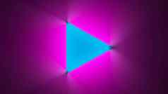 霓虹灯三角形紫色的背景未来主义的技术紫色的壁纸复古的工作室蓝色的紫色的灯