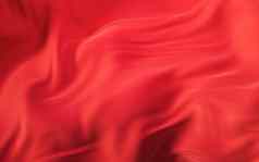 流动红色的布背景呈现