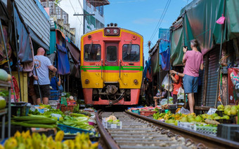 湄公铁路市场<strong>泰国</strong>湄公铁路市场火车<strong>泰国</strong>
