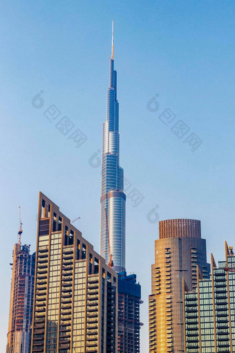 迪拜阿联酋迪拜塔哈利法塔最高的建筑世界城市体系结构