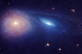 宇宙景观色彩斑斓的科学小说壁纸没完没了的外空间